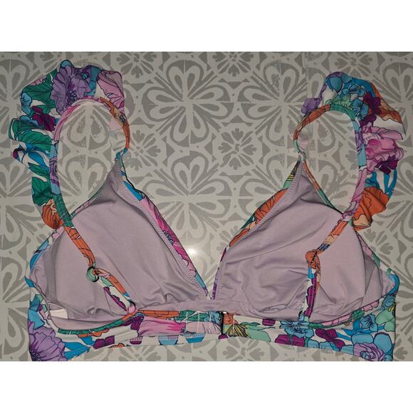 NWT Floral Bikini Top – Size Large - Picture 7 of 14